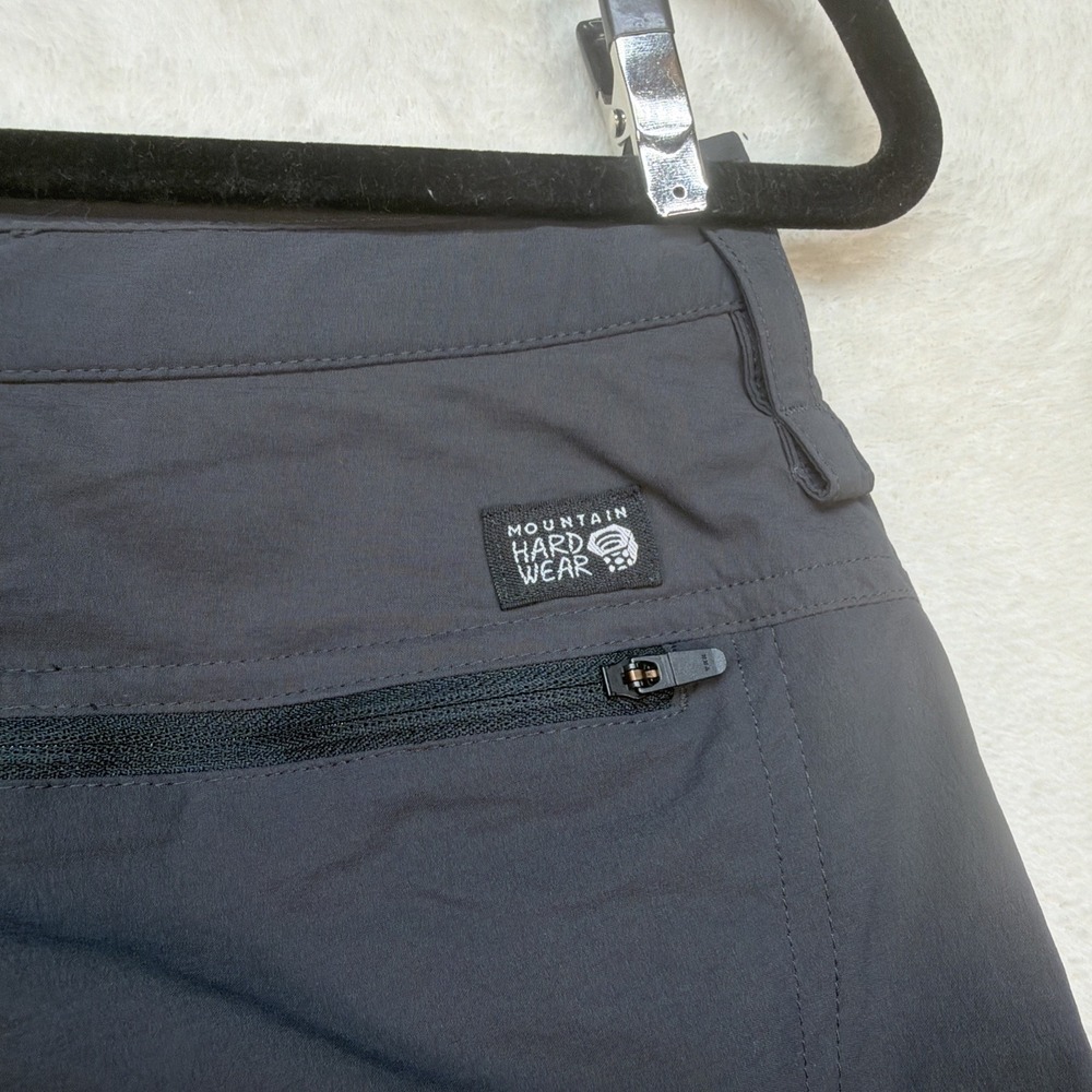 Mountain Hardwear Hiking Shorts Mens 32 Gray Lightweight Stretch Trail - Picture 6 of 9